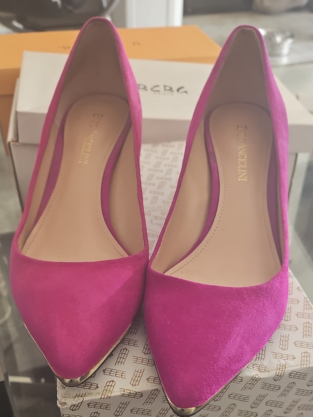 Alfani Hot Pink Pointed Toe Cat Heels "MEOW"